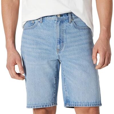 Amazon Essentials Herren Relaxed-Fit-Jeansshorts, Kurze Hose, Blau-vintage, 40W Amazon Essentials Herren Relaxed-Fit-Jeansshorts, Kurze Hose, Blau-vintage, 40W