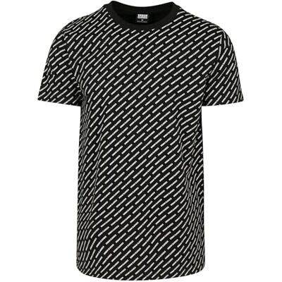 Urban Classics Herren Allover Logo Tee T-Shirt Schwarz (Black 00007) XXXX-Large (Herstellergröße: 4XL) Urban Classics Herren Allover Logo Tee T-Shirt Schwarz (Black 00007) XXXX-Large (Herstellergröße: 4XL)