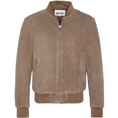 Schott NYC Herrenjacke, Dark Beige, L Schott NYC Herrenjacke, Dark Beige, L