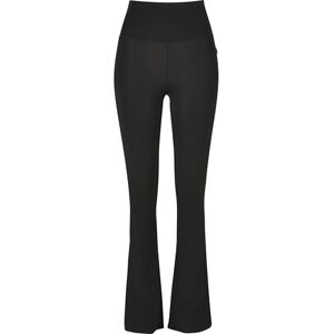 Urban Classics Damen Ladies Organic Stretch Jersey Bootcut Leggings Yoga Pants, Schwarz, L EU Urban Classics Damen Ladies Organic Stretch Jersey Bootcut Leggings Yoga Pants, Schwarz, L EU