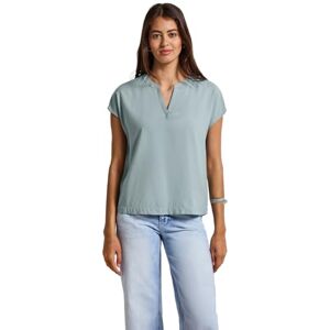 Street One Split Neck Bluse in Unifarbe Street One Split Neck Bluse in Unifarbe