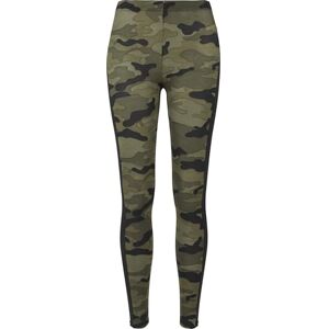 Urban Classics Damen Dames Camo Streep Leggings, Schwarzgrau, L EU Urban Classics Damen Dames Camo Streep Leggings, Schwarzgrau, L EU