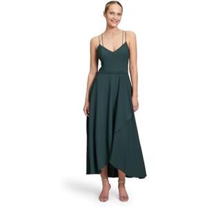 Vera Mont Damen Abendkleid mit Volant 44, Dusty Slate
