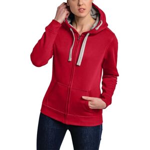 HRM Damen Hooded Jacket, rot, Gr. 4XL I Premium Kapuzenjacke Damen mit Kontrast-Innenfutter I Basic Hoodie mit Reißverschluss I Zip Hoodie I Hochwertige & nachhaltige Damen-Oberteile HRM Damen Hooded Jacket, rot, Gr. 4XL I Premium Kapuzenjacke Damen mit Kontrast-Innenfutter I Basic Hoodie mit Reißverschluss I Zip Hoodie I Hochwertige & nachhaltige Damen-Oberteile