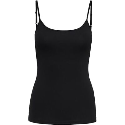 JDY Damen Top AVA Singlet JRS NOOS, Black, L JDY Damen Top AVA Singlet JRS NOOS, Black, L