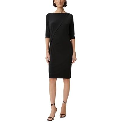 Comma Damen 60.2.61.20.200.2140425 Kleid, 9999 schwarz, 34 Comma Damen 60.2.61.20.200.2140425 Kleid, 9999 schwarz, 34