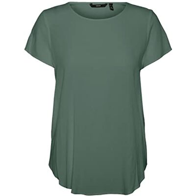 VERO MODA Damen Vmbecca Plain Ga Noos Top, Laurel Wreath, XL EU VERO MODA Damen Vmbecca Plain Ga Noos Top, Laurel Wreath, XL EU