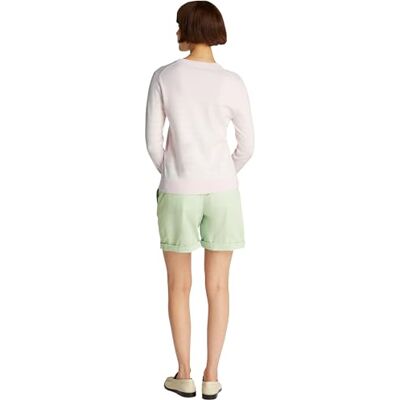 Tommy Hilfiger Damen Pullover Jersey Fine mit Rundhalsausschnitt, Mehrfarbig (Light Pink/Ivory Petal STP), XL Tommy Hilfiger Damen Pullover Jersey Fine mit Rundhalsausschnitt, Mehrfarbig (Light Pink/Ivory Petal STP), XL