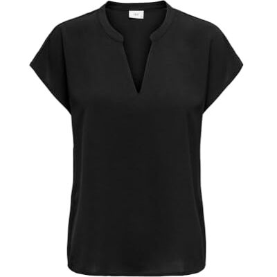 JDY Damen lion S/S Top WVN Noos Bluse, Schwarz, 40 EU JDY Damen lion S/S Top WVN Noos Bluse, Schwarz, 40 EU