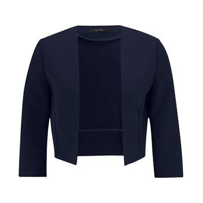 Vera Mont Damen Bolero-Jacke mit Kellerfalten 46, Night Sky Vera Mont Damen Bolero-Jacke mit Kellerfalten 46, Night Sky