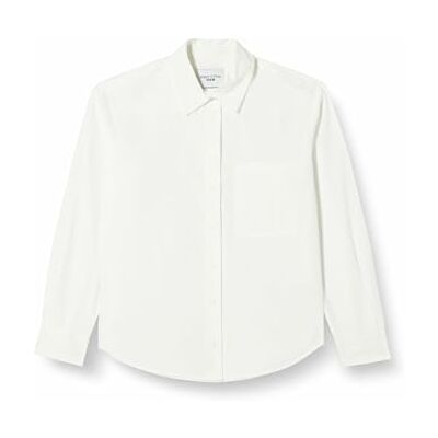 Marc O' Polo Denim Damen Bluse aus Bio-Baumwolle klassisch, Weiß (Scandinavian White), M Marc O' Polo Denim Damen Bluse aus Bio-Baumwolle klassisch, Weiß (Scandinavian White), M