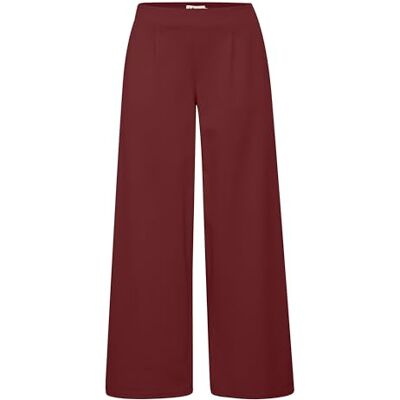 ICHI IHKATE SUS Long Wide PA2 Damen Hose Stoffhose mit Stretch hoher Elastikbund weiter Schnitt, Größe:L, Farbe:Port Royale (191627) ICHI IHKATE SUS Long Wide PA2 Damen Hose Stoffhose mit Stretch hoher Elastikbund weiter Schnitt, Größe:L, Farbe:Port Royale (191627)