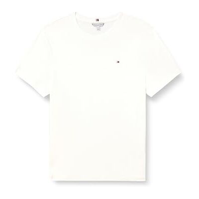 Tommy Hilfiger Damen T-Shirt Kurzarm Slim Cody aus Baumwolle, Weiß (Ecru), 50 Tommy Hilfiger Damen T-Shirt Kurzarm Slim Cody aus Baumwolle, Weiß (Ecru), 50