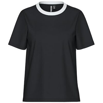 PIECES Damen Pcria Ss Solid Tee Noos Bc T-Shirt 17140802 ,Schwarz ,S PIECES Damen Pcria Ss Solid Tee Noos Bc T-Shirt 17140802 ,Schwarz ,S