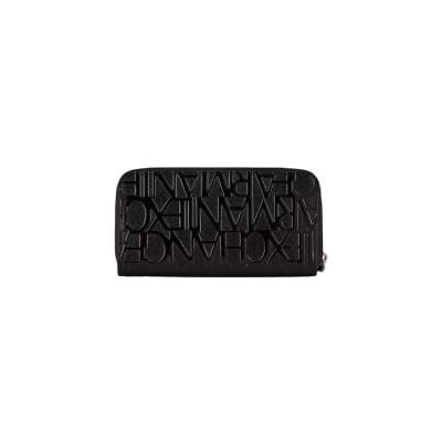 Giorgio Armani Damen Wristlet Round Zip Handgelenkstasche Schwarz (Nero Black) Giorgio Armani Damen Wristlet Round Zip Handgelenkstasche Schwarz (Nero Black)