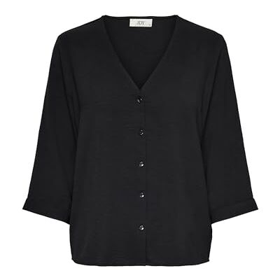 JDY Damen Hemd Bluse Leichtes Crepe Shirt Modisches Top Oberteil LION, Farben:Schwarz-3, Größe:40 JDY Damen Hemd Bluse Leichtes Crepe Shirt Modisches Top Oberteil LION, Farben:Schwarz-3, Größe:40