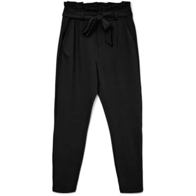 VERO MODA 10205932 VMEVA HR Loose Paperbag Pant NOOS K, 177868Black, L/30 VERO MODA 10205932 VMEVA HR Loose Paperbag Pant NOOS K, 177868Black, L/30