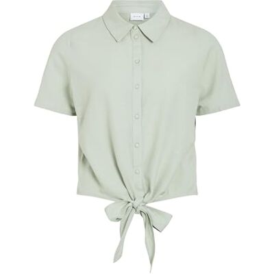 Vila Viprisilla S/S Knot Shirt/1 Vila Viprisilla S/S Knot Shirt/1