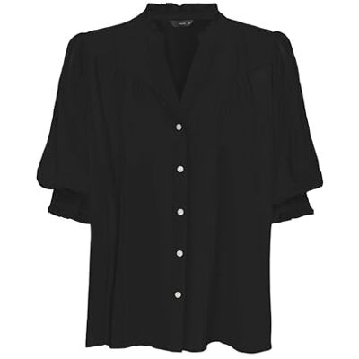 ONLY Damen Onlraya WVN Noos Feminines Shirt Mit Regular Fit Und 3/4 Ärmeln, Black, XXS ONLY Damen Onlraya WVN Noos Feminines Shirt Mit Regular Fit Und 3/4 Ärmeln, Black, XXS