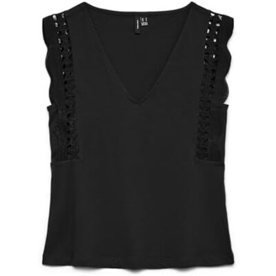 VERO MODA Vmgabby Sl V-Neck Top JRS Ga VERO MODA Vmgabby Sl V-Neck Top JRS Ga