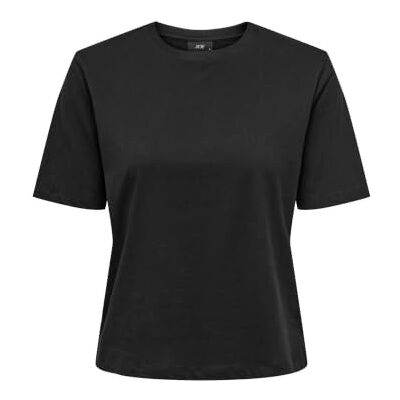 JDY Damen rex S/S Top JRS Noos, Black, Medium JDY Damen rex S/S Top JRS Noos, Black, Medium