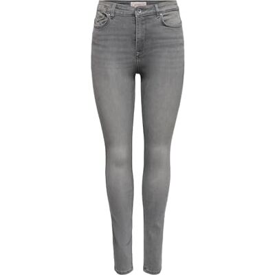 ONLY Damen ONLFOREVER HIGH HW SK REA933 Jeans, Medium Grey Denim, M / 34L ONLY Damen ONLFOREVER HIGH HW SK REA933 Jeans, Medium Grey Denim, M / 34L