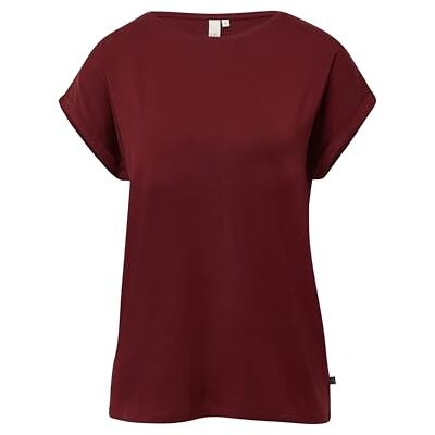 QS s.Oliver Damen T-Shirt – Loose Fit, Lyocellmix-Jersey, Fledermausärmel mit Umschlag QS s.Oliver Damen T-Shirt – Loose Fit, Lyocellmix-Jersey, Fledermausärmel mit Umschlag