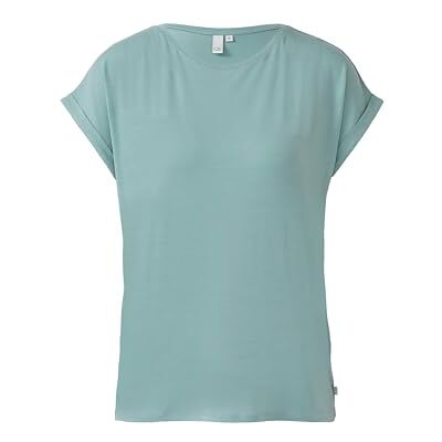 QS s.Oliver Damen T-Shirt – Loose Fit, Lyocellmix-Jersey, Fledermausärmel mit Umschlag QS s.Oliver Damen T-Shirt – Loose Fit, Lyocellmix-Jersey, Fledermausärmel mit Umschlag
