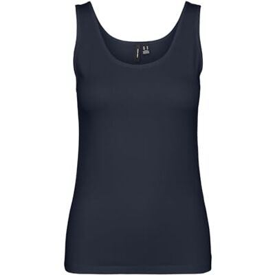 VERO MODA Damen Vmlulu Uu Tank Top JRS Ga Noos, Navy Blazer, XS VERO MODA Damen Vmlulu Uu Tank Top JRS Ga Noos, Navy Blazer, XS