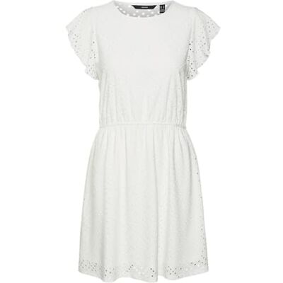 VERO MODA Vmtassa Sl Frill Short Dress JRS Noos VERO MODA Vmtassa Sl Frill Short Dress JRS Noos
