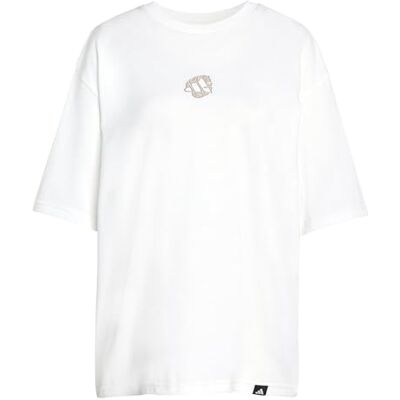 Adidas Women's Animal Oversize Graphic T-Shirt, White, L Adidas Women's Animal Oversize Graphic T-Shirt, White, L