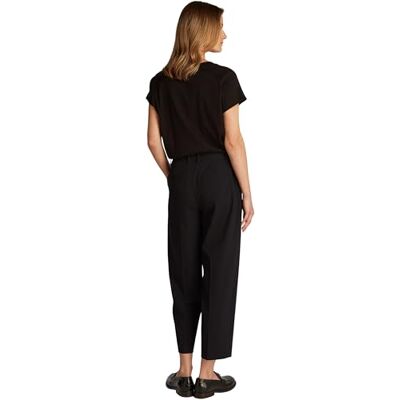 Tommy Hilfiger Damen Stoffhose Stretch Tapered Knöchelfrei, Schwarz (Black), 42 Tommy Hilfiger Damen Stoffhose Stretch Tapered Knöchelfrei, Schwarz (Black), 42