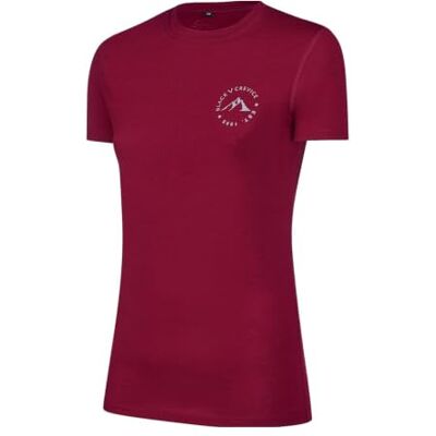 Black Crevice Damen Merino T-Shirt, Rhododendron, 36 Black Crevice Damen Merino T-Shirt, Rhododendron, 36