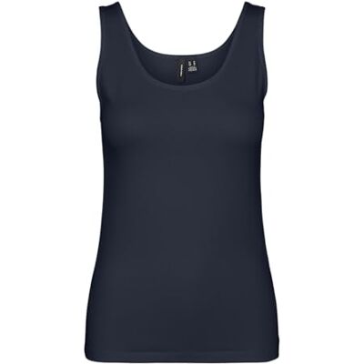 VERO MODA Damen Vmlulu Uu Tank Top JRS Ga Noos, Navy Blazer, Small VERO MODA Damen Vmlulu Uu Tank Top JRS Ga Noos, Navy Blazer, Small