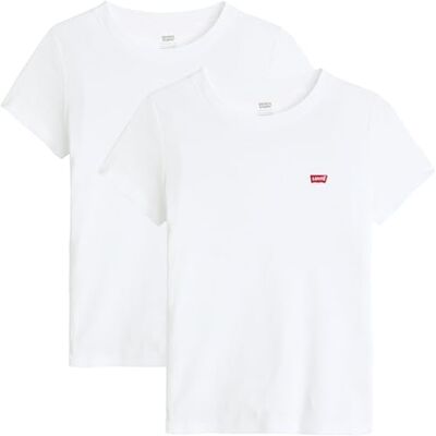 Levi's 2Pack Essential Ss Tee 2 Pack Tee White Levi's 2Pack Essential Ss Tee 2 Pack Tee White