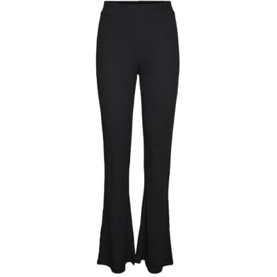NOISY MAY Damen Flare Hose mit elastischem Bund und ausgestelltem Bein, Farben:Schwarz, Größe:XL NOISY MAY Damen Flare Hose mit elastischem Bund und ausgestelltem Bein, Farben:Schwarz, Größe:XL