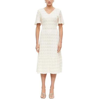 s.Oliver Midi-Kleid mit Glitzergarn und Ajourmuster s.Oliver Midi-Kleid mit Glitzergarn und Ajourmuster
