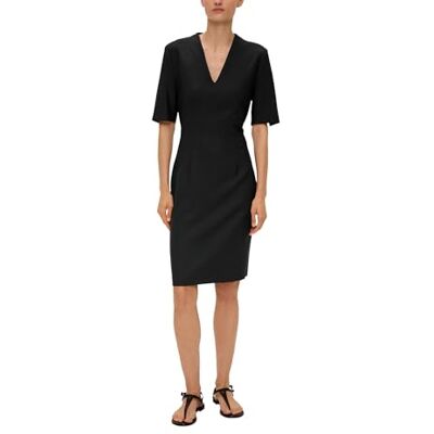 s.Oliver BLACK LABEL s.Oliver Damen 10.2.20.20.200.2134063 Kleid, 9999 schwarz, 40 s.Oliver BLACK LABEL s.Oliver Damen 10.2.20.20.200.2134063 Kleid, 9999 schwarz, 40