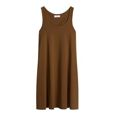 Marc O' Polo Marc OߴPolo Denim Damen Jerseykleid aus Bio-Baumwolle Relaxed Fit, Braun (Umbra Brown), M Marc O' Polo Marc OߴPolo Denim Damen Jerseykleid aus Bio-Baumwolle Relaxed Fit, Braun (Umbra Brown), M