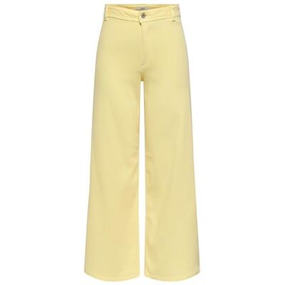 JDY Damen iris Hw Wide Pant PNT Dia, Double Cream, XS / 32L JDY Damen iris Hw Wide Pant PNT Dia, Double Cream, XS / 32L