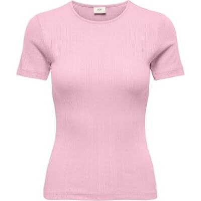 JDY Damen salsa Mia Life S/S O Neck Top JRS Dia, Fairy Tale, S JDY Damen salsa Mia Life S/S O Neck Top JRS Dia, Fairy Tale, S
