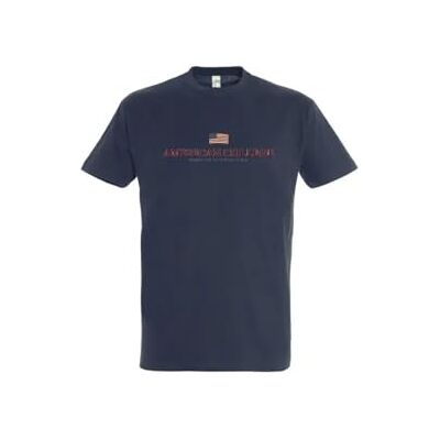 AMERICAN COLLEGE USA , T-Shirt, Polo, Shirt, Herren, Damen, Hemd, Sweatshirt, Lässig, Sportlich, Bedruckt, Bekleidung, Unisex, Manner, Frauen, Modell AC206 Marineblau, L AMERICAN COLLEGE USA , T-Shirt, Polo, Shirt, Herren, Damen, Hemd, Sweatshirt, Lässig, Sportlich, Bedruckt, Bekleidung, Unisex, Manner, Frauen, Modell AC206 Marineblau, L