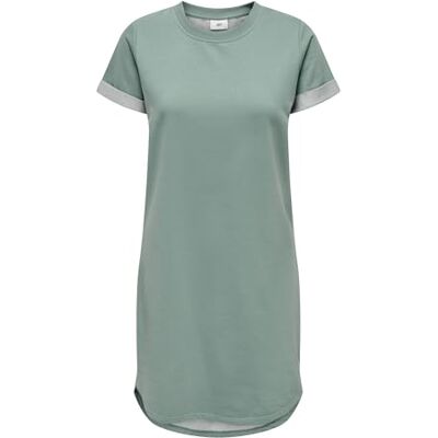 JDY Damen ivy S/S Dress JRS Noos Kleid, Grün-3, M EU JDY Damen ivy S/S Dress JRS Noos Kleid, Grün-3, M EU