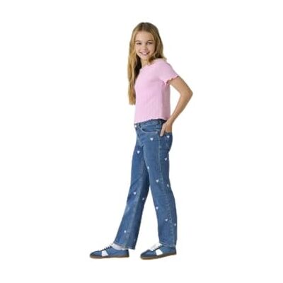 Only & Kids Kogjuicy Wide Leg Heart Emb Jeans Noos Only & Kids Kogjuicy Wide Leg Heart Emb Jeans Noos