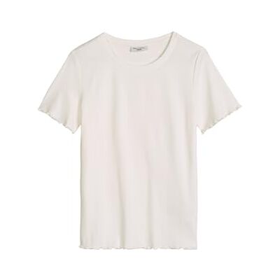 Marc O' Polo Marc OߴPolo Denim Damen T-Shirt mit Stretch-Anteil Slim Fit, Weiß (Silky White), XL Marc O' Polo Marc OߴPolo Denim Damen T-Shirt mit Stretch-Anteil Slim Fit, Weiß (Silky White), XL