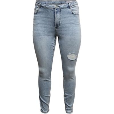 VERO MODA Damen Vmsophia Hr Skinny Destr Am314 Noos Jeans, Light Blue Denim, M / 34L EU VERO MODA Damen Vmsophia Hr Skinny Destr Am314 Noos Jeans, Light Blue Denim, M / 34L EU