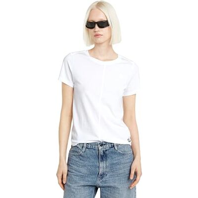 G-STAR RAW Damen Front Seam Top, Weiß (White D24499-4107-110), S G-STAR RAW Damen Front Seam Top, Weiß (White D24499-4107-110), S