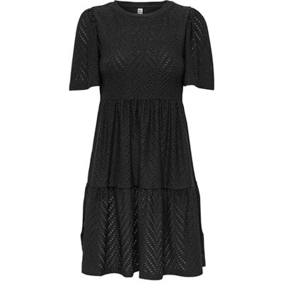 JDY Damen carla Cathinka S/S Dress JRS Atk Kleid, Schwarz, L EU JDY Damen carla Cathinka S/S Dress JRS Atk Kleid, Schwarz, L EU