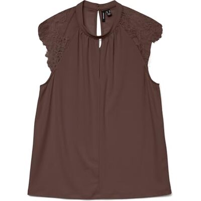 VERO MODA Female Oberteil ohne Ärmel Spitzenverziertes VERO MODA Female Oberteil ohne Ärmel Spitzenverziertes