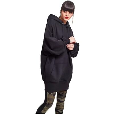 Urban Classics Damen Ladies Long Oversize Hoody Kapuzenpullover, Schwarz, 3XL Große Größen EU Urban Classics Damen Ladies Long Oversize Hoody Kapuzenpullover, Schwarz, 3XL Große Größen EU